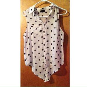 Polka dot tank top