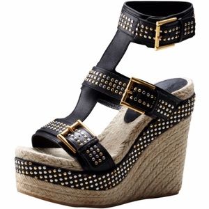 Alexander McQueen- Studded Espadrille Wedge