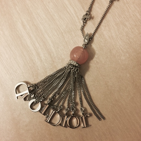 Dior silver chain necklace