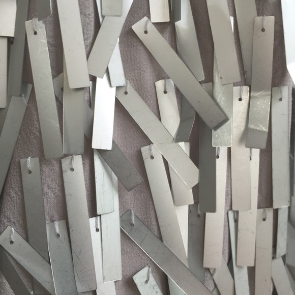 🎉HP 8/10🎉 Silver Sequin Cocktail Dress - Picture 3 of 4