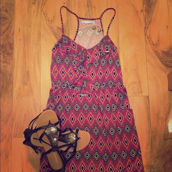 Tribal Print Sleeveless Dress