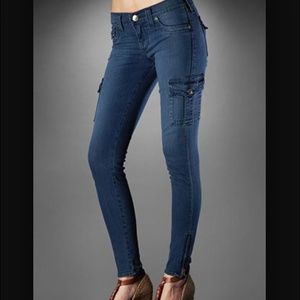 💯 Authentic True Religion cargo legging jean