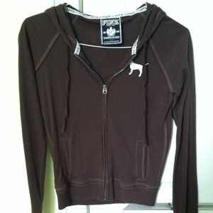 Victoria's Secret peace zip up hoodie