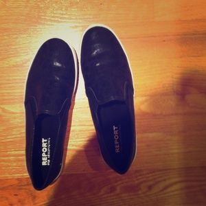 Report Black Slip Ons- 50% off!