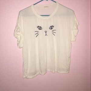Barely worn brandy Melville cat shirt
