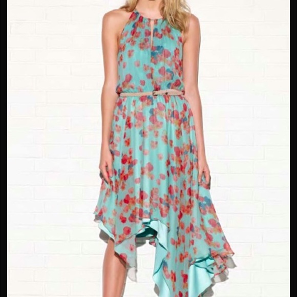 Jessica Simpson floral halter handkerchief dress - Picture 2 of 2