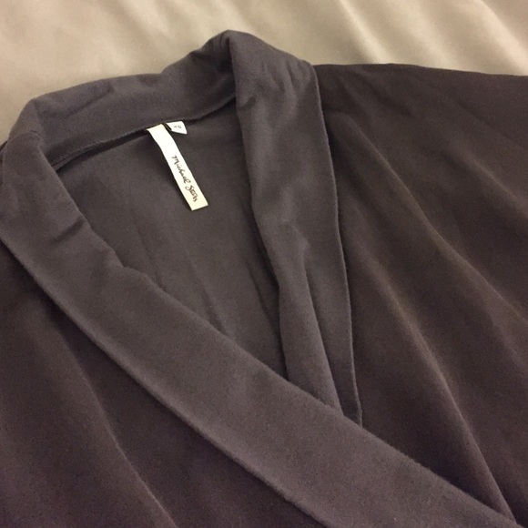 Michael Stars midnight grey wrap dress - Picture 2 of 3