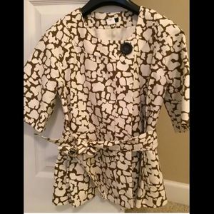 J.Crew  MAD MEN short blazer jacket animal leopard