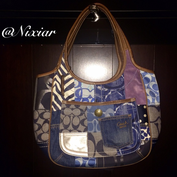 Coach Signature Patchwork Handbag.