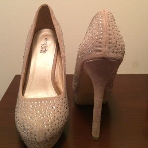 Charlotte Russe nude studded pumps