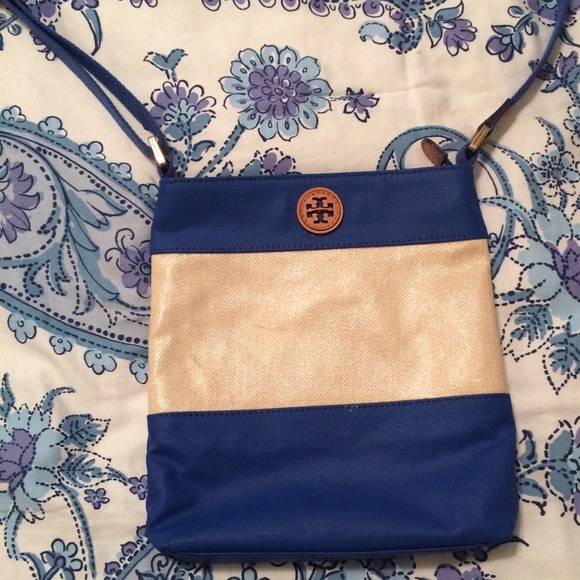Tory Burch Pierson swingpack  blue/natural