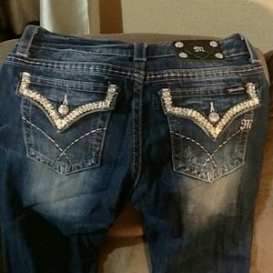 Size 30 Miss me jeans worn twice ..
