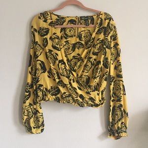 Winter Kate by Nicole Richie Yellow/Black Blouse