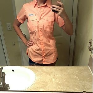 Short sleeve Columbia button up