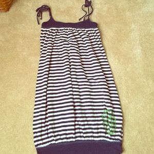 VS navy blue striped sundress