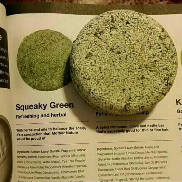 Lush squeaky green shampoo bar