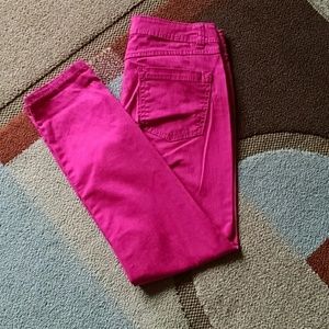 Pink skinny jeans
