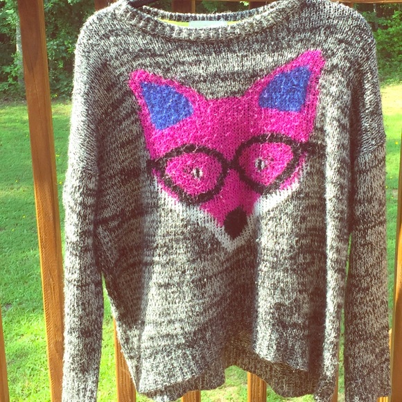 Nerdy / Hipster Fox Sweater