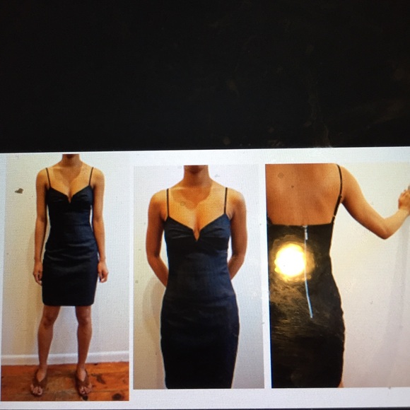Fitted denim dress