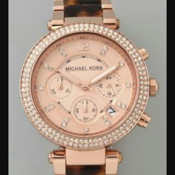 Michael Kors Rose Gold  Tortoise Shell Watch