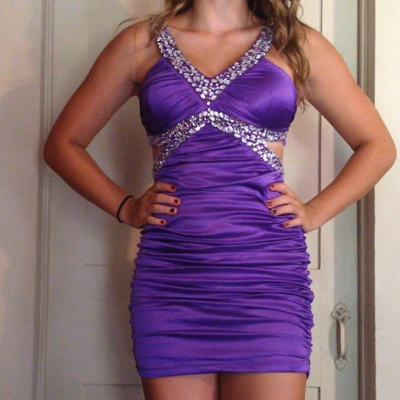 NEW Purple homecoming / prom / cocktail dress
