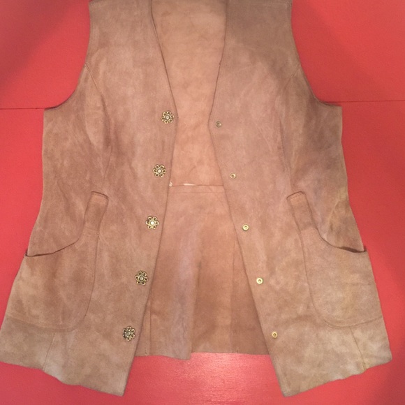 Genuine suede and leather vest - Picture 1 of 3