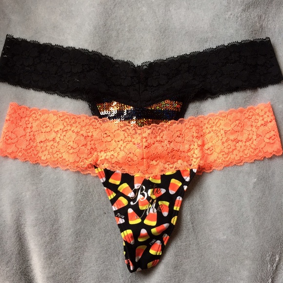 Victoria's Secret PINK Halloween Thongs