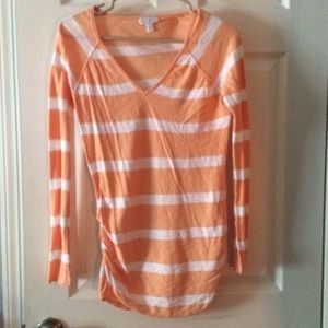 Striped maternity shirt