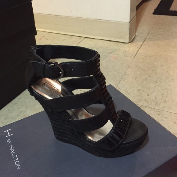 H by Halston  Black wedge comfortable
