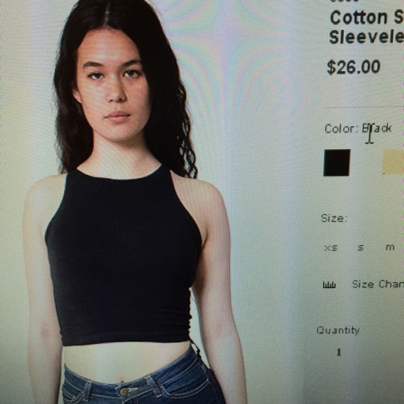 American apparel crop top