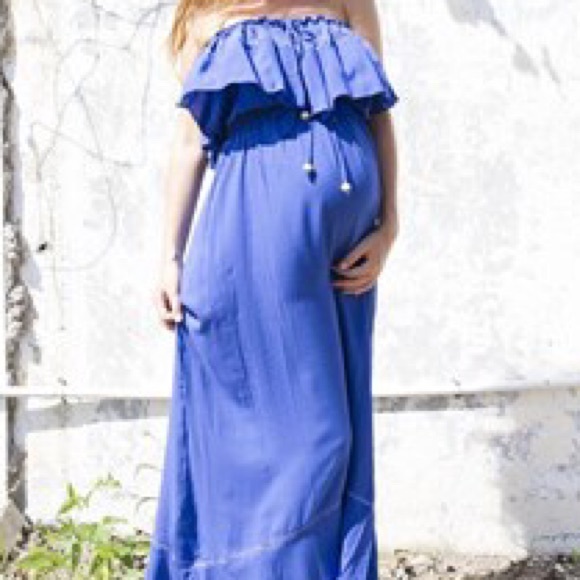 FillyBoo Maternity Boho Strapless Maxi