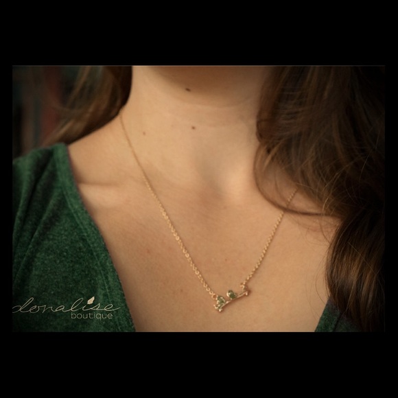Dainty Gold Lovebird Necklace