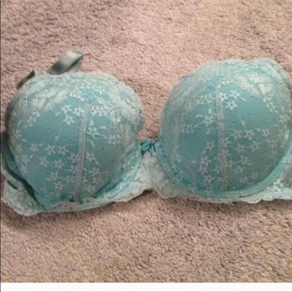 VS teal lace bra