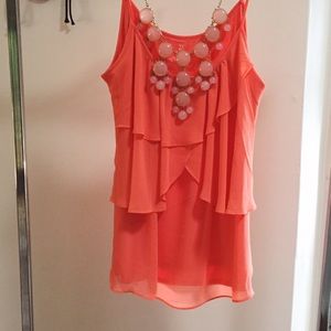 New York & Co. | blush tank blouse | M