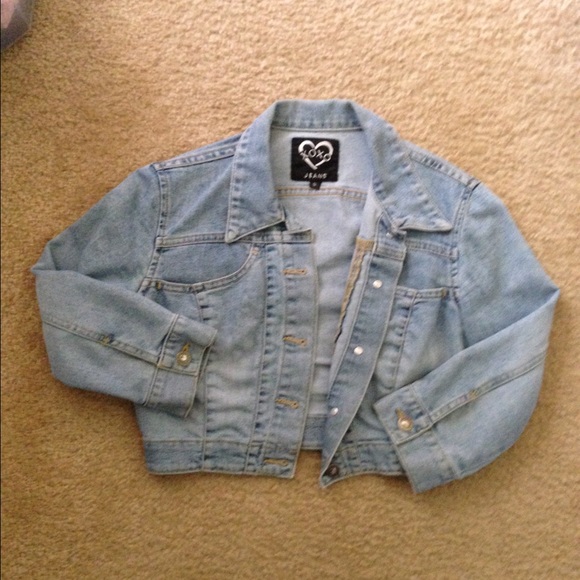 Jean jacket ends on waist line