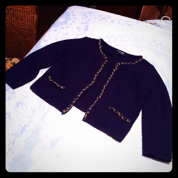 Gently used Navy blue sweater from Forever 21