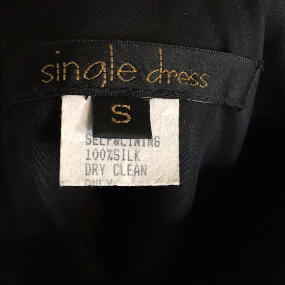 Silk Floral Pattern Cocktail Dress - Picture 3 of 3