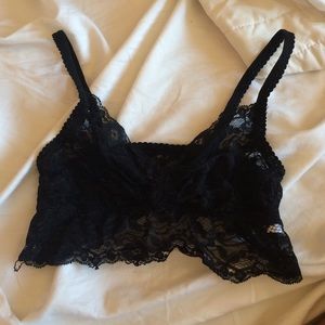 Black lace bralette