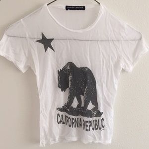 California Republic Brandy Crop Top Tee