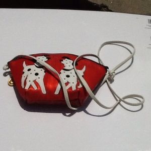Small red Crossbody purse