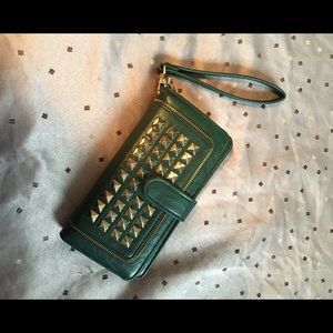 Studded Wallet Clutch