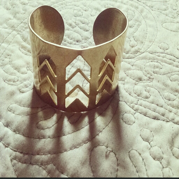 Gold cuff bracelet