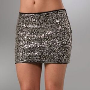 Cecilia De Bucourt studded mini skirt