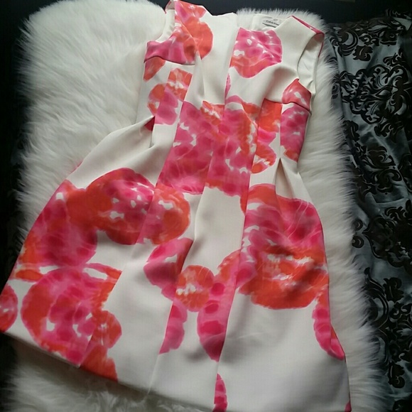 Calvin Klein Flare Bottom Floral Dress