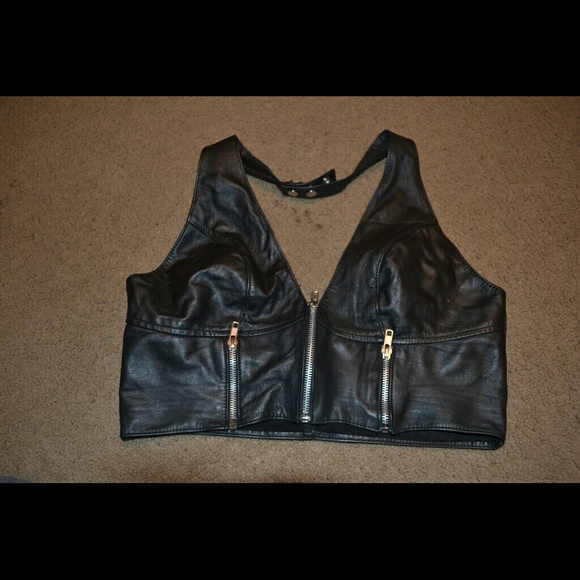 Lamb Skin Halter Top
