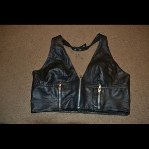 Lamb Skin Halter Top