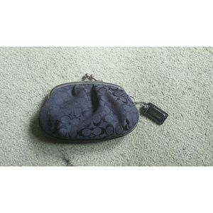 Black Coach Clasp Wallet