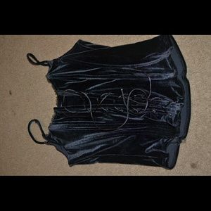 Morbid Threads / Hot Topic Velvet corset top