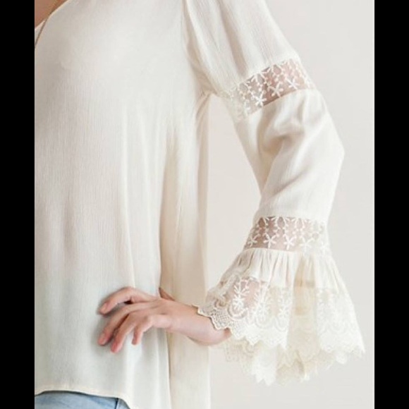 Bohemian Boho Crochet Lace Blouse - Picture 4 of 4