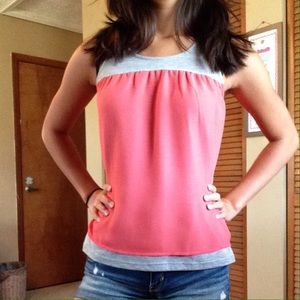 High Low Double Layer Tank Top